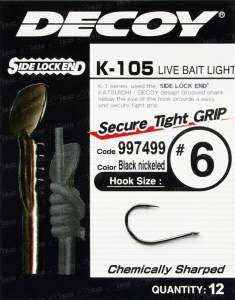 Крючки Decoy K-105 Live bait light фотография